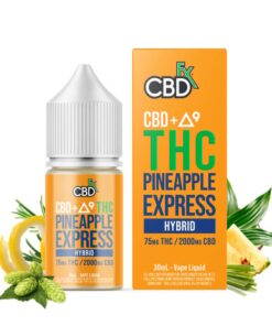 CBD + Delta-9 THC Vape Juice: Pineapple Express – Hybrid